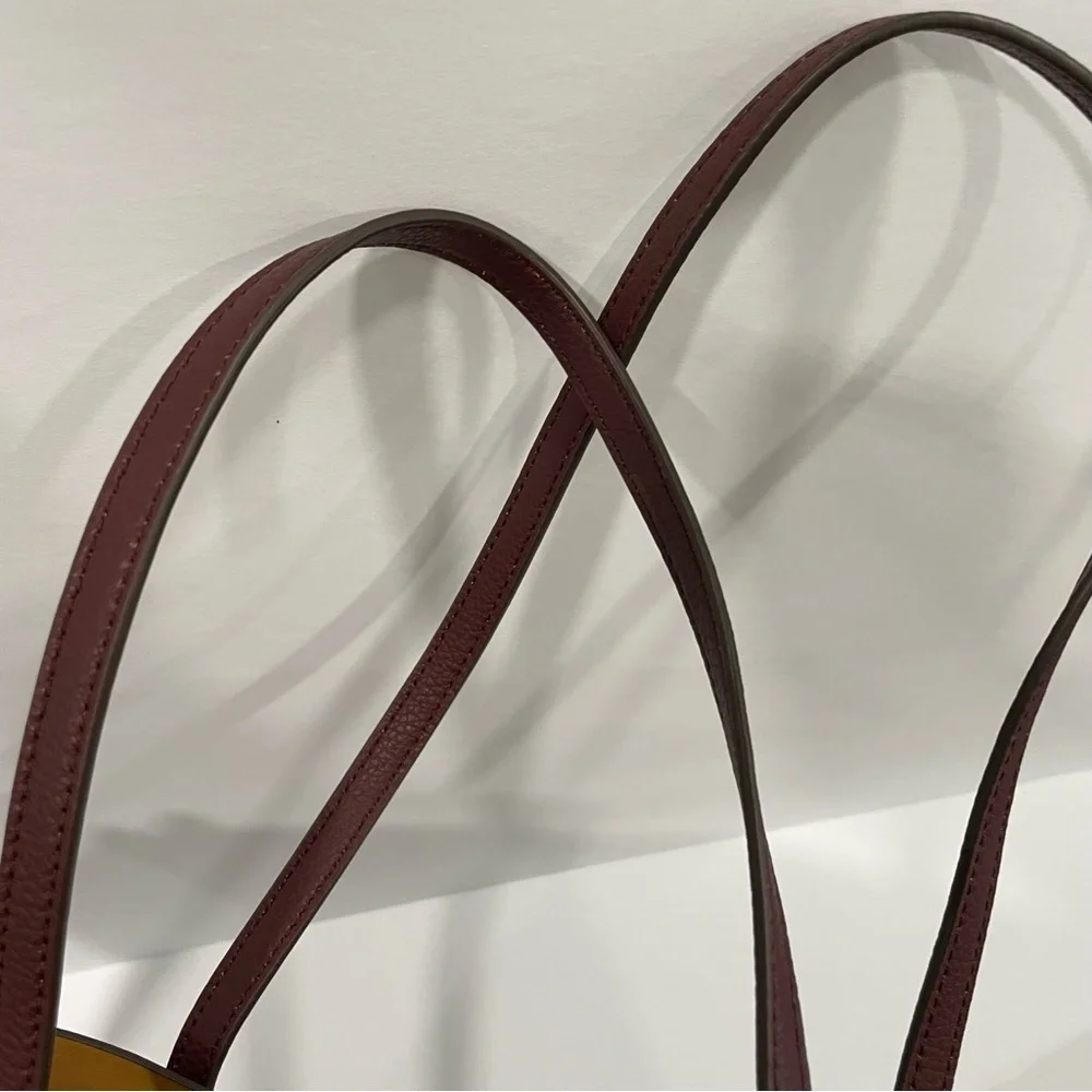 Tory Burch Burgundy Tote Bag - Picture 10 of 14